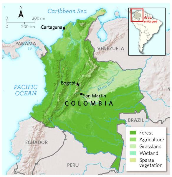 Colombia map Colombia map